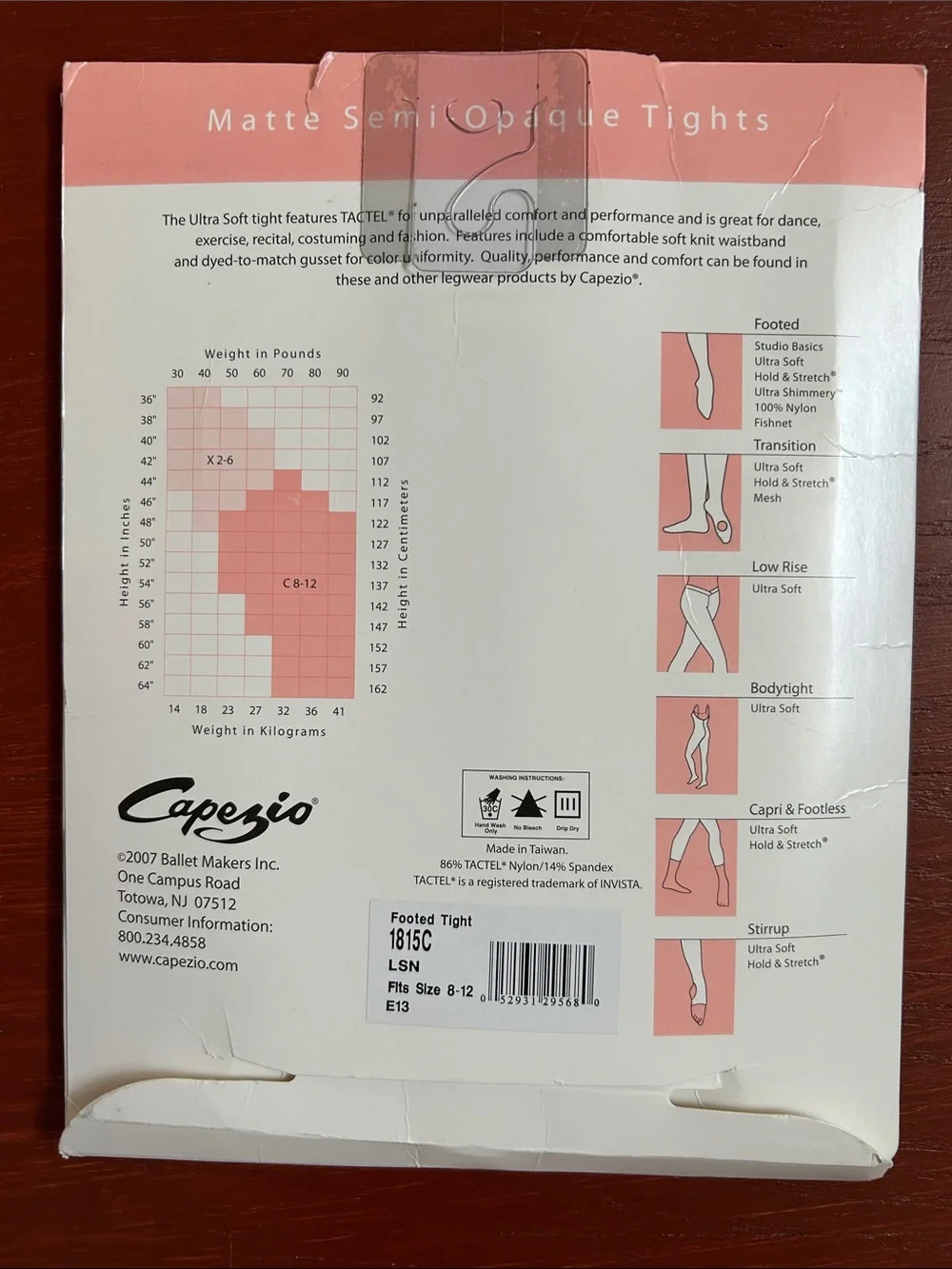 Capezio Ultra Soft Footed Tights in Tan
